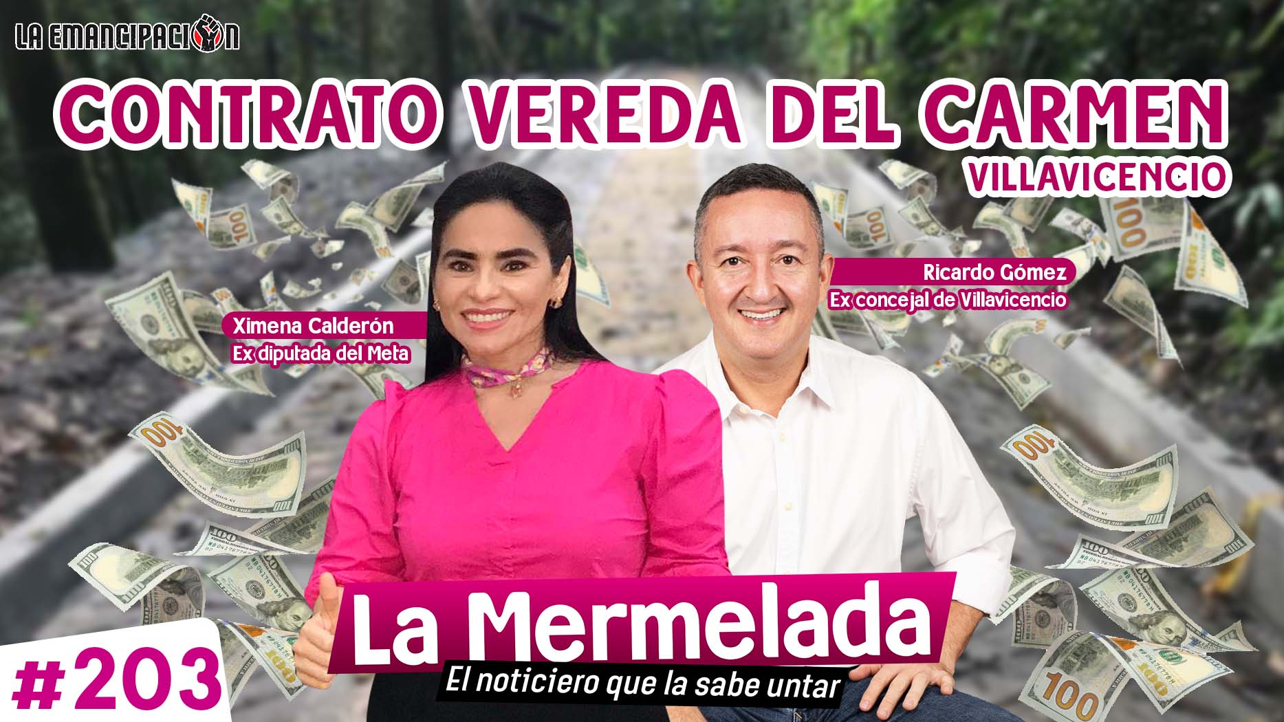 Ximena Calderón León, Ricardo Gómez Botero y el contrato de la Vereda del Carmen Villavicencio