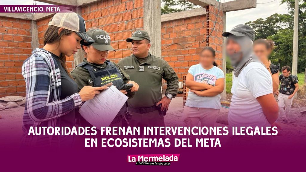 Autoridades frenan intervenciones ilegales en ecosistemas del Meta